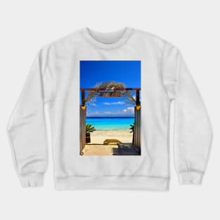 Gate to the Ionian sea - Antipaxos island Crewneck Sweatshirt